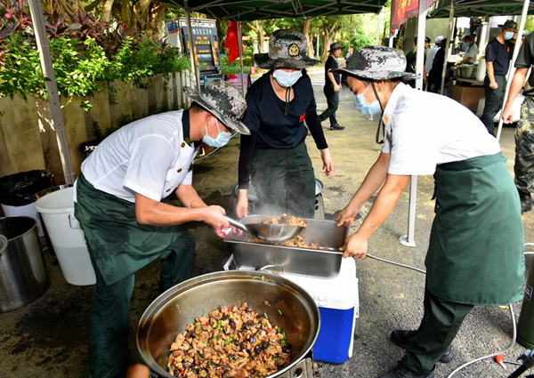 深圳军供站开展野外军供保障演练